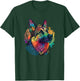 Funny German shepherd Dog Hippie Mandala T-Shirt - T-Shirt | Forest