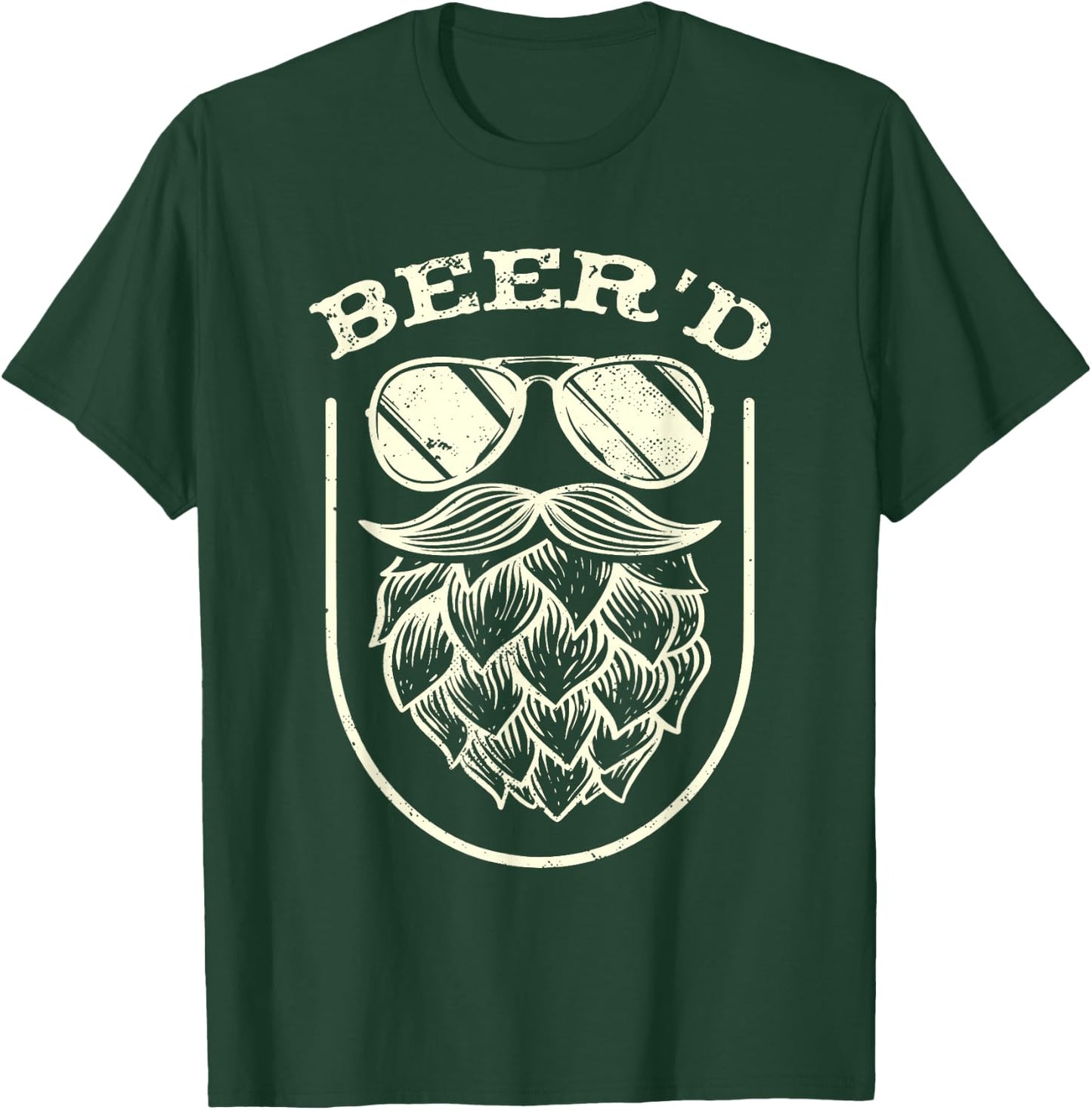 Funny Beer'd | Beard Beer Hops | Craft Beer Drinker T-Shirt - T-Shirt | Forest