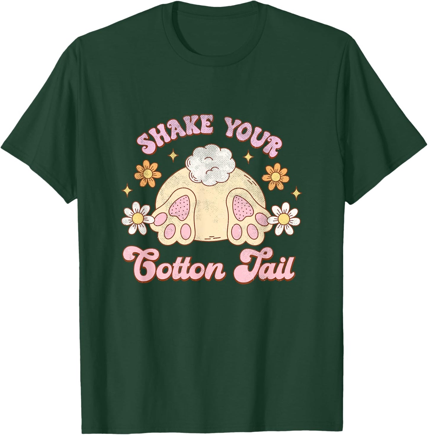 Shake Your Cotton Tail Funny Easter T-Shirt - T-Shirt | Forest