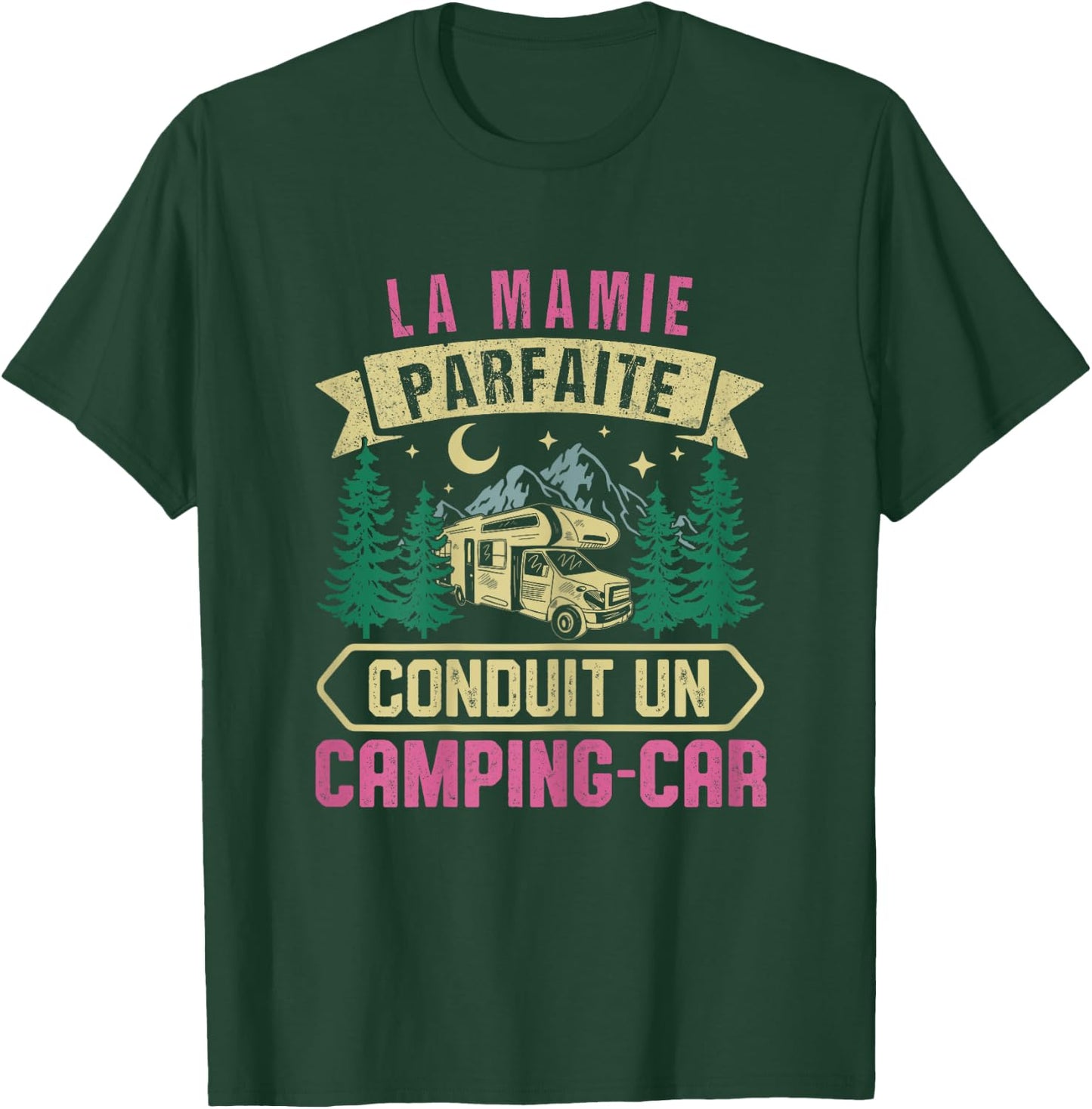 Grandma Camper Van Granny Camper Van Fête Des Grandes Mères T-Shirt - T-Shirt | Forest