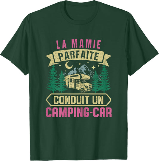 Grandma Camper Van Granny Camper Van Fête Des Grandes Mères T-Shirt - T-Shirt | Forest