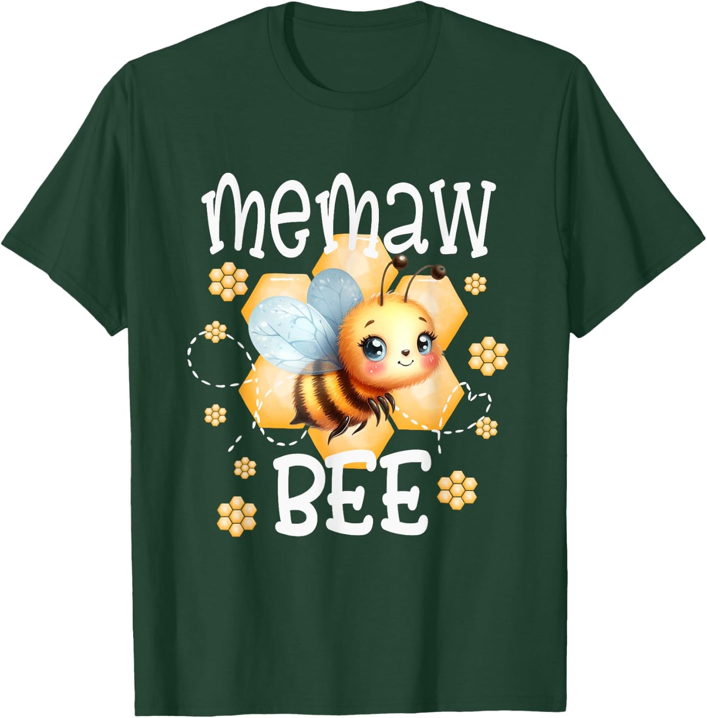 Family Bee Shirts Memaw First Bee Day Outfit Birthday T-Shirt - T-Shirt | Forest