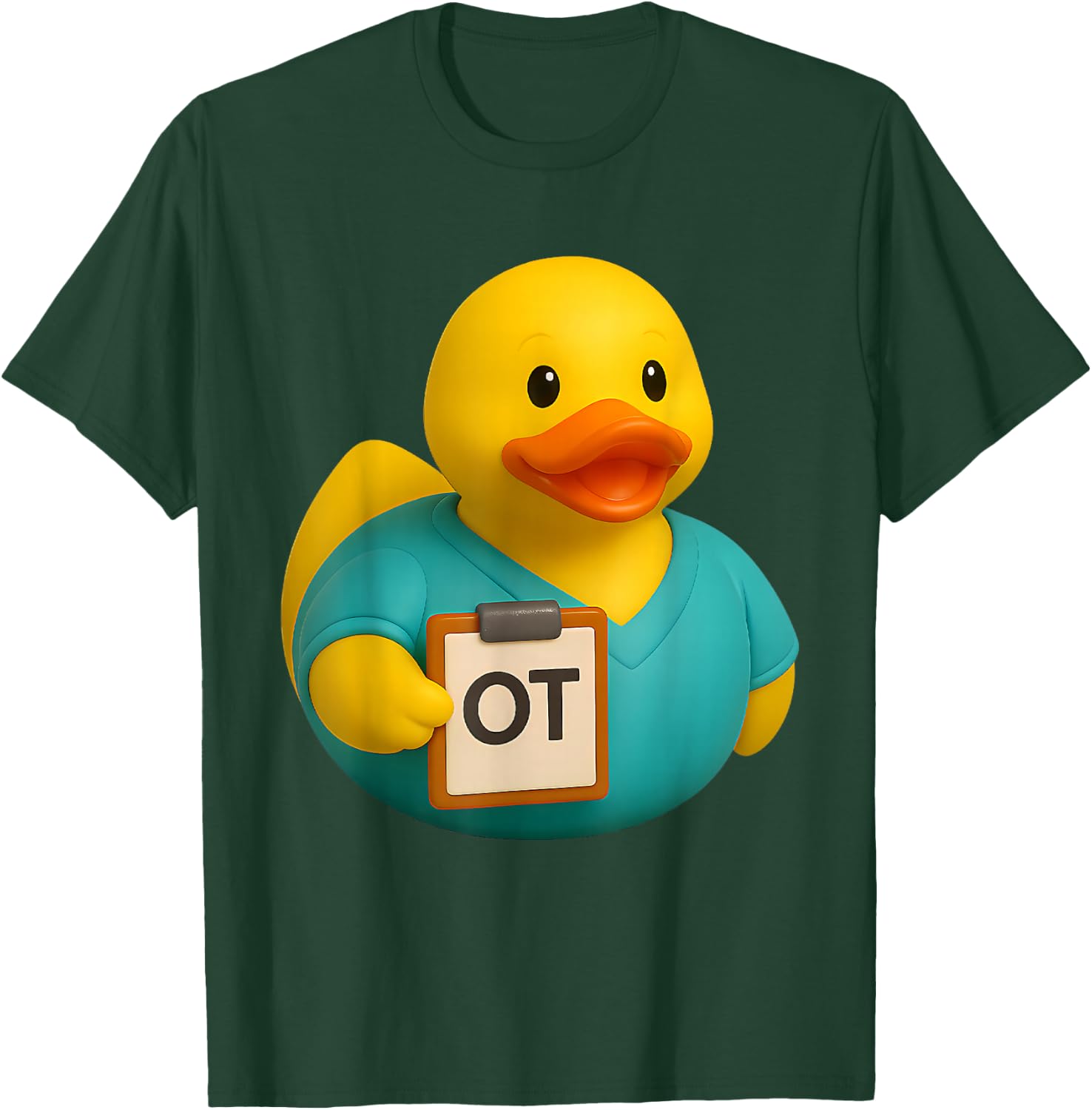 Rubber Duck Occupational Therapist OT Ducky Duckie T-Shirt - T-Shirt | Forest