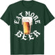Eat More Beer Funny Drinking Humor Brew Love Retro Rock Roll T-Shirt - T-Shirt | Forest