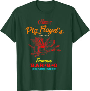 Original Pig Floyd's Famous BAR-B-Q SMOKEHOUSE Vintage T-Shirt - T-Shirt | Forest
