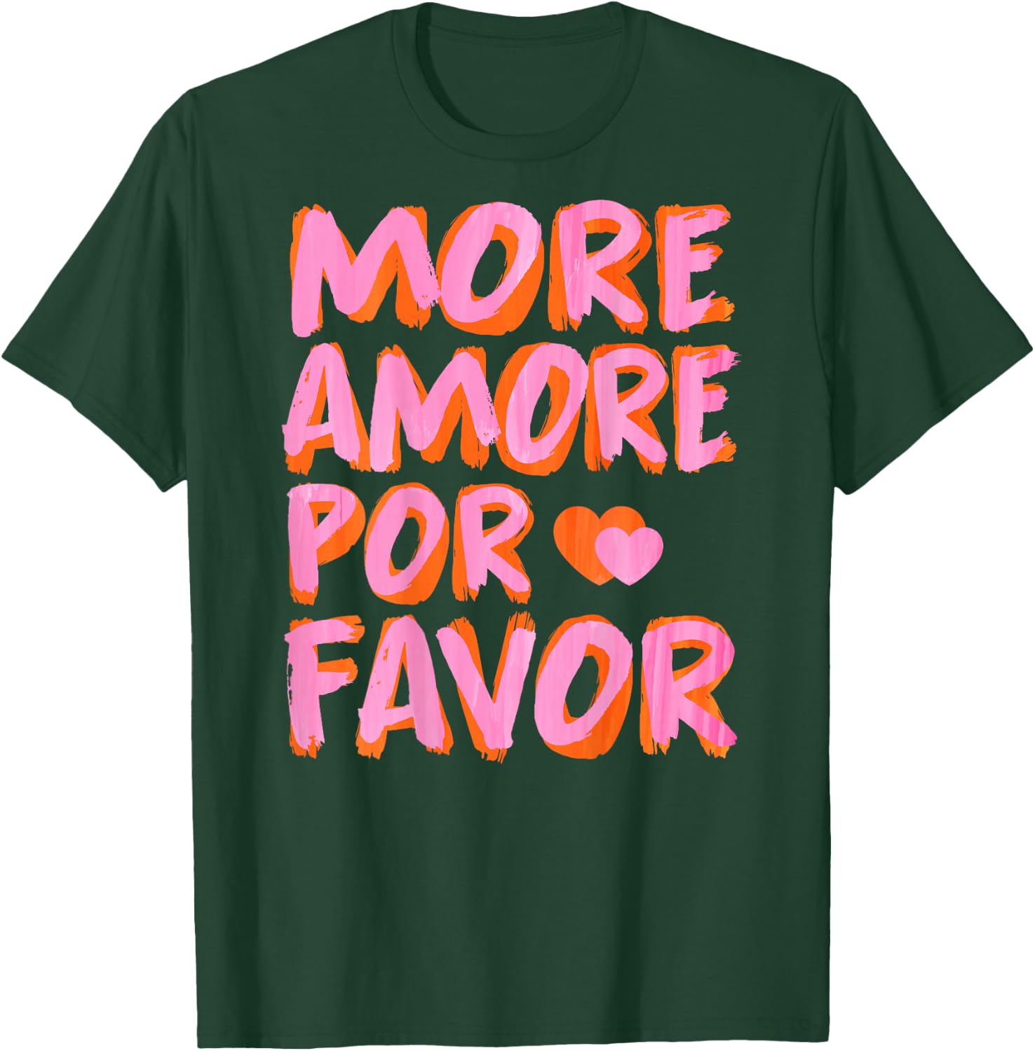 More Amore Por Favor X Mehr Liebe Selbstliebe Selflove Back , black T-Shirt - T-Shirt | Forest
