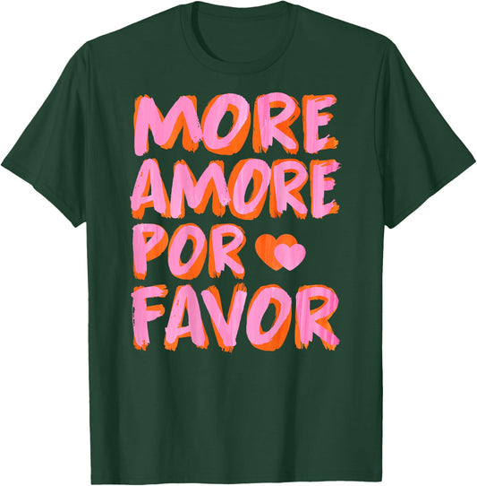 More Amore Por Favor X Mehr Liebe Selbstliebe Selflove Back , black T-Shirt - T-Shirt | Forest