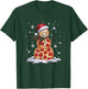 Pizza Snowman Santa Hat Christmas Pizza Party Funny Xmas T-Shirt - T-Shirt | Forest