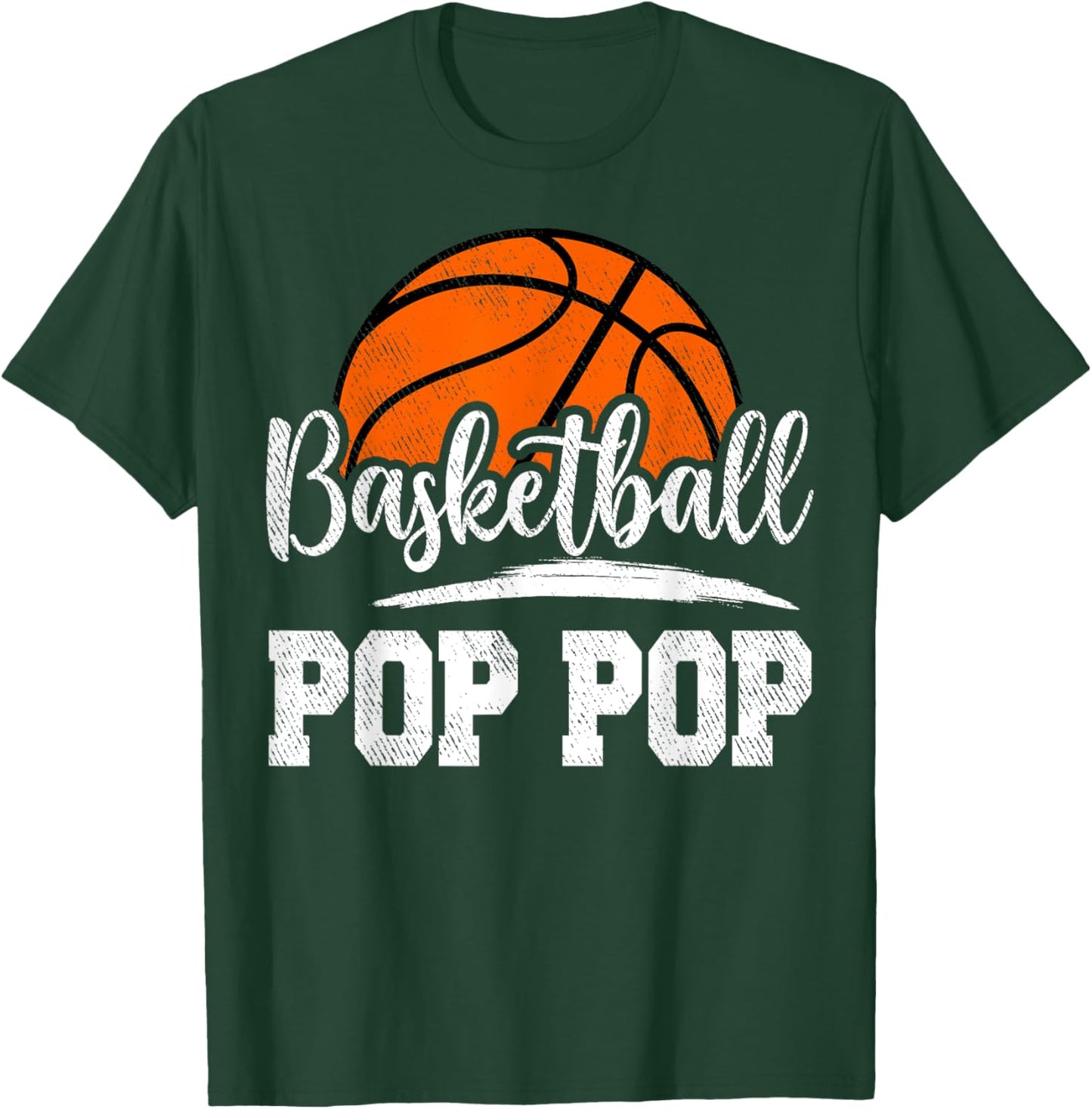 Basketball Pop Pop Basketball Player Game Day Father's Day T-Shirt - T-Shirt | Forest