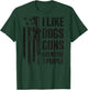 "I Like Guns Dogs And Maybe 3 People", lustige Hundepistole, auf der Rückseite T-Shirt - T-Shirt | Forest