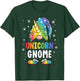Gnome Unicorn Shirt Family Matching Group Christmas Girls T-Shirt - T-Shirt | Forest