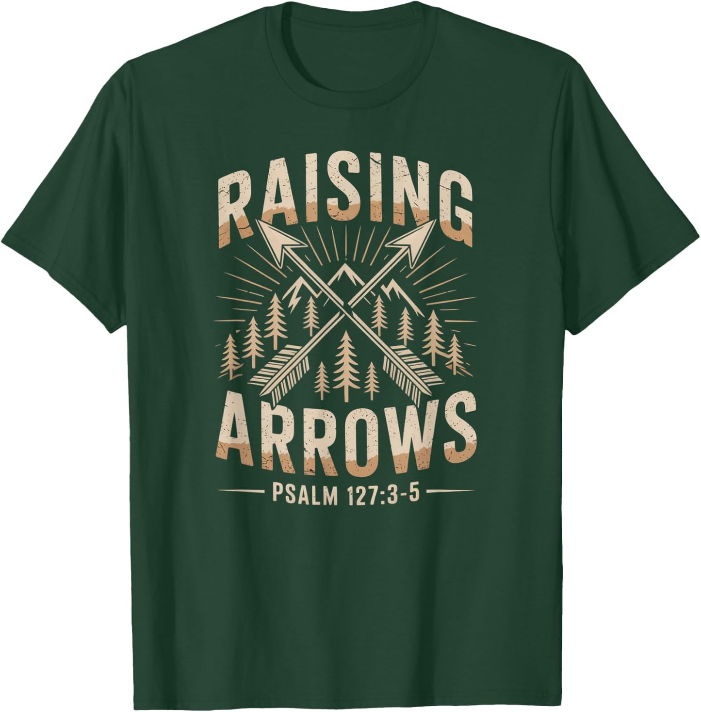 Christian Raising Arrows Bible Quotes Vintage T-Shirt - T-Shirt | Forest