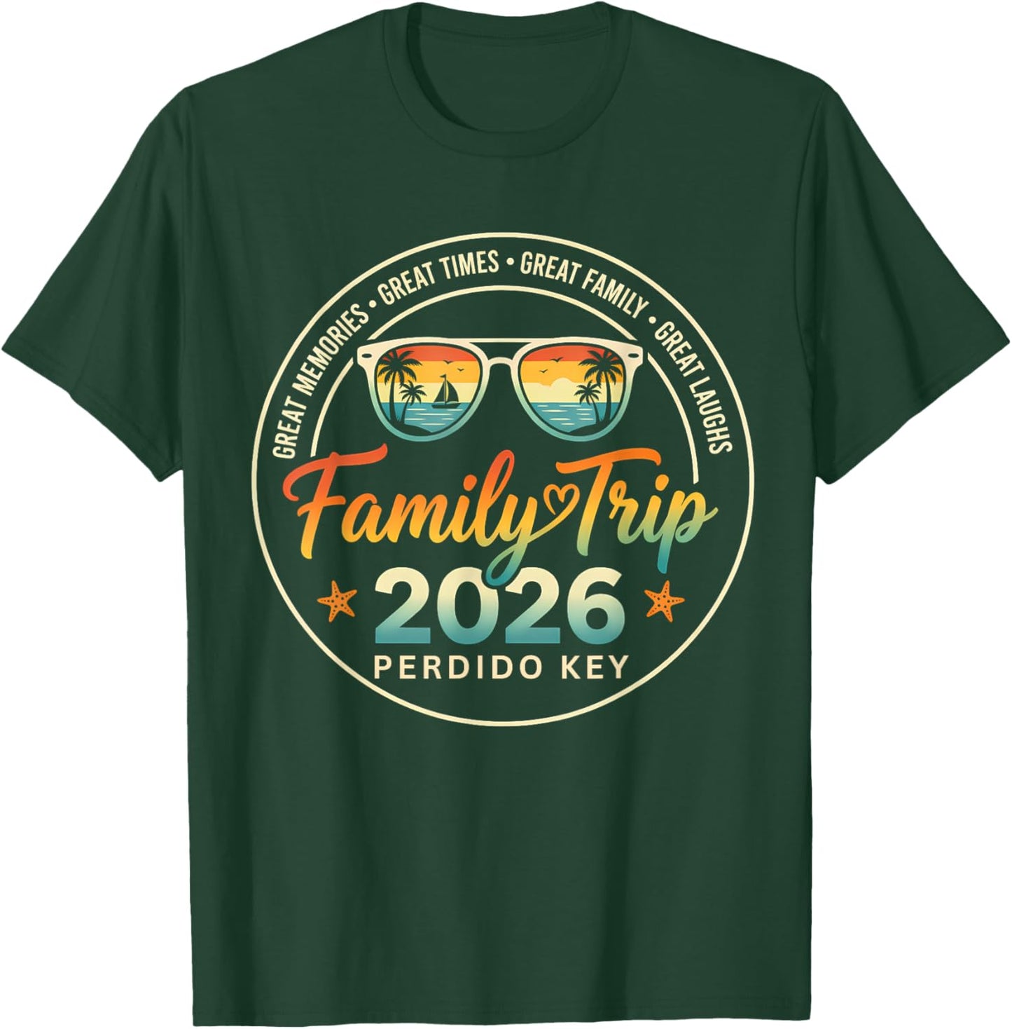 Perdido Key Weekend 2026 Family Trip 2026 Summer Vacation T-Shirt - T-Shirt | Forest