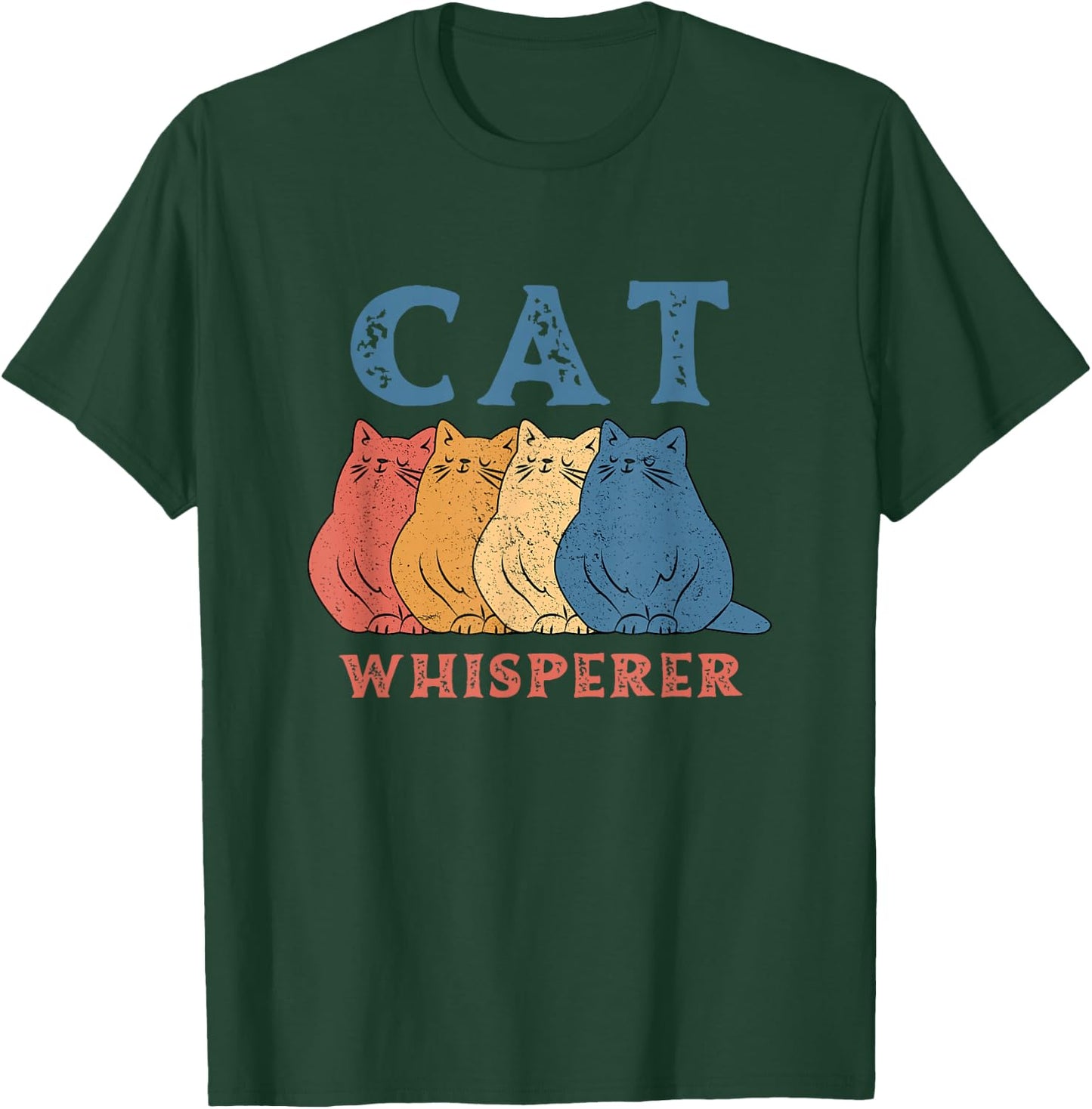 Cat Whisperer Men Women Girls Kids T-Shirt - T-Shirt | Forest