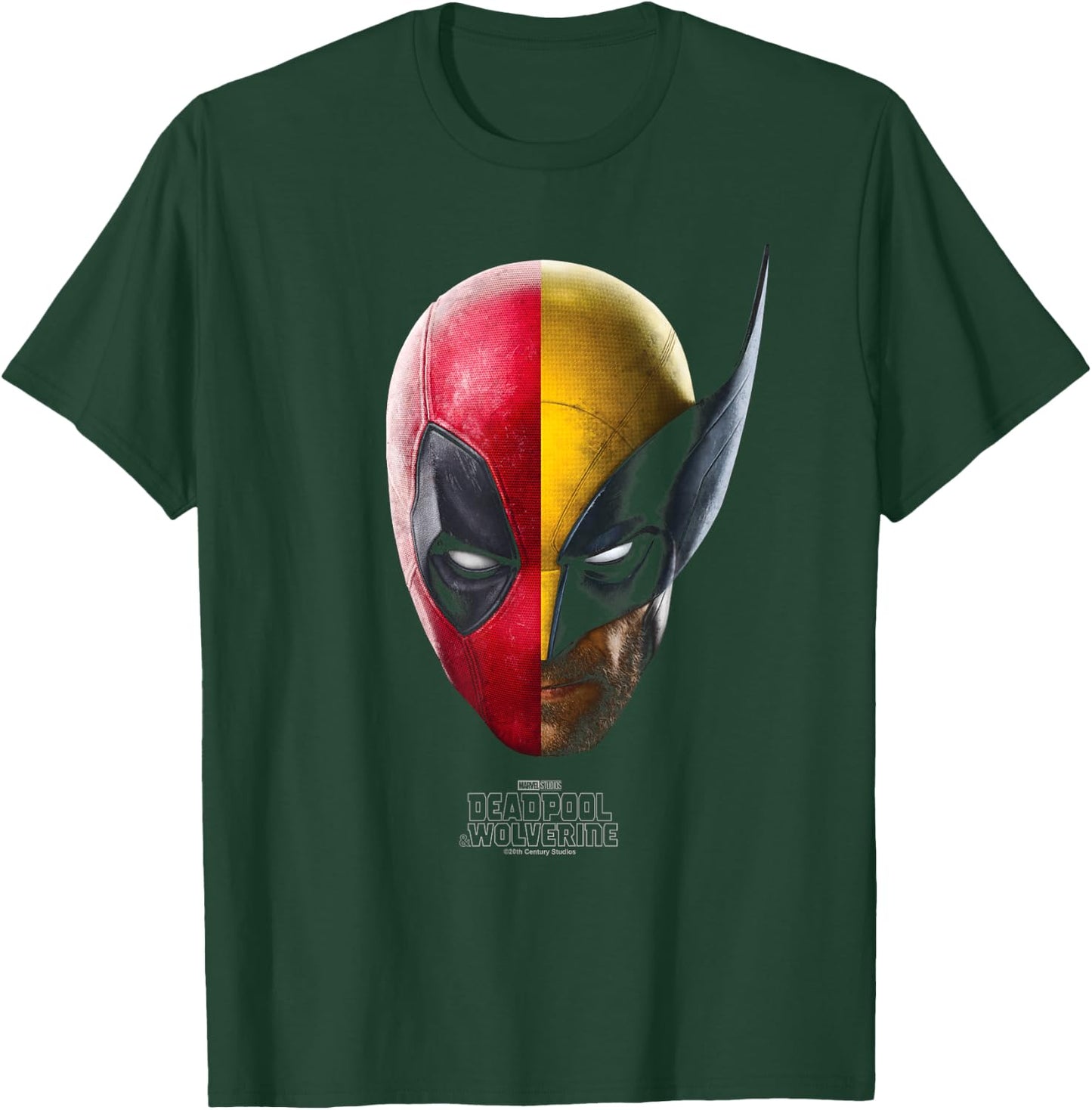 Marvel Deadpool & Wolverine Portrait , Black, S T-Shirt - T-Shirt | Forest