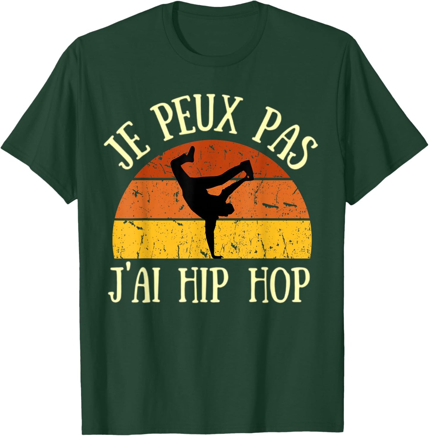 Je peux pas j'ai hip hop , Black, S T-Shirt - T-Shirt | Forest