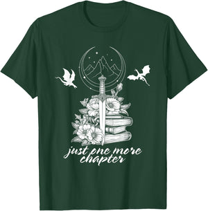 "Nur noch ein Kapitelbuch Dragon Romantasy Reader Bookish , black T-Shirt - T-Shirt | Forest