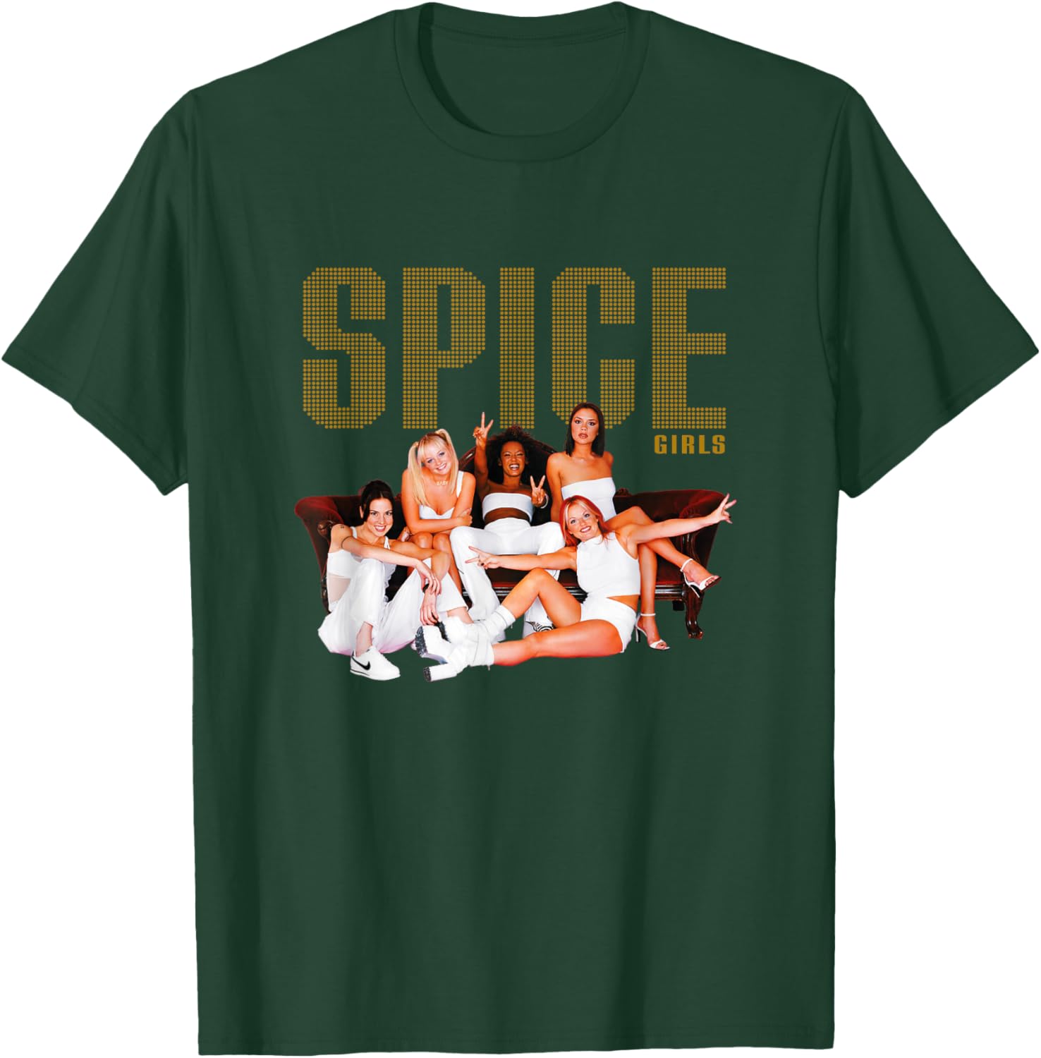 Official Spice Girls Sofa Photo, Black, S T-Shirt - T-Shirt | Forest