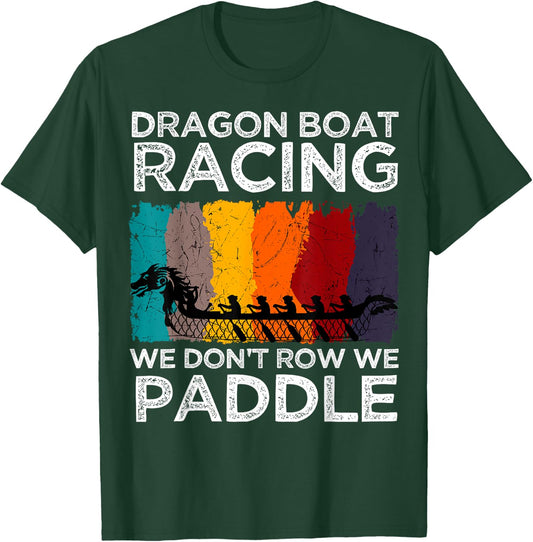 Dragon Boat Racing Paddler Steersperson Crew Athlete Sport T-Shirt - T-Shirt | Forest
