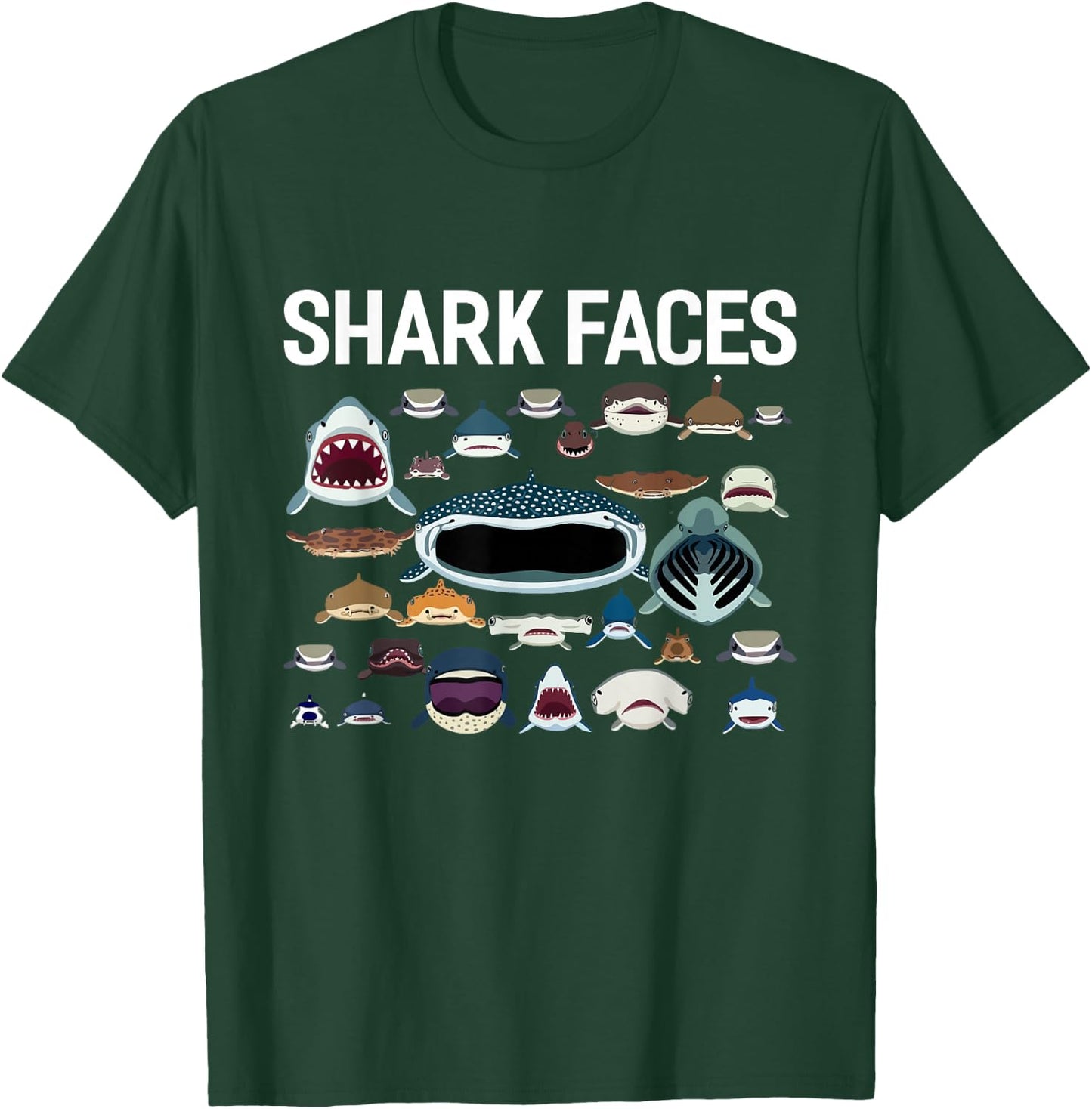Haigesichter Wal Haifischflosse T-Shirt - T-Shirt | Forest