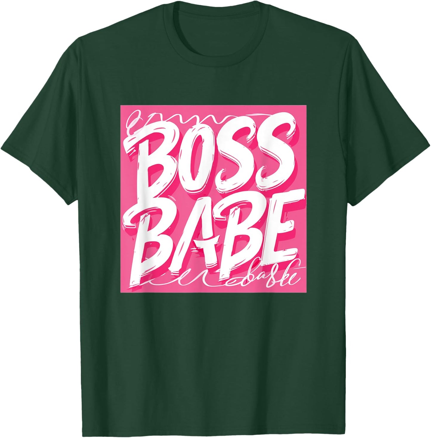 Nice pink Boss Babe Speech T-Shirt - T-Shirt | Forest