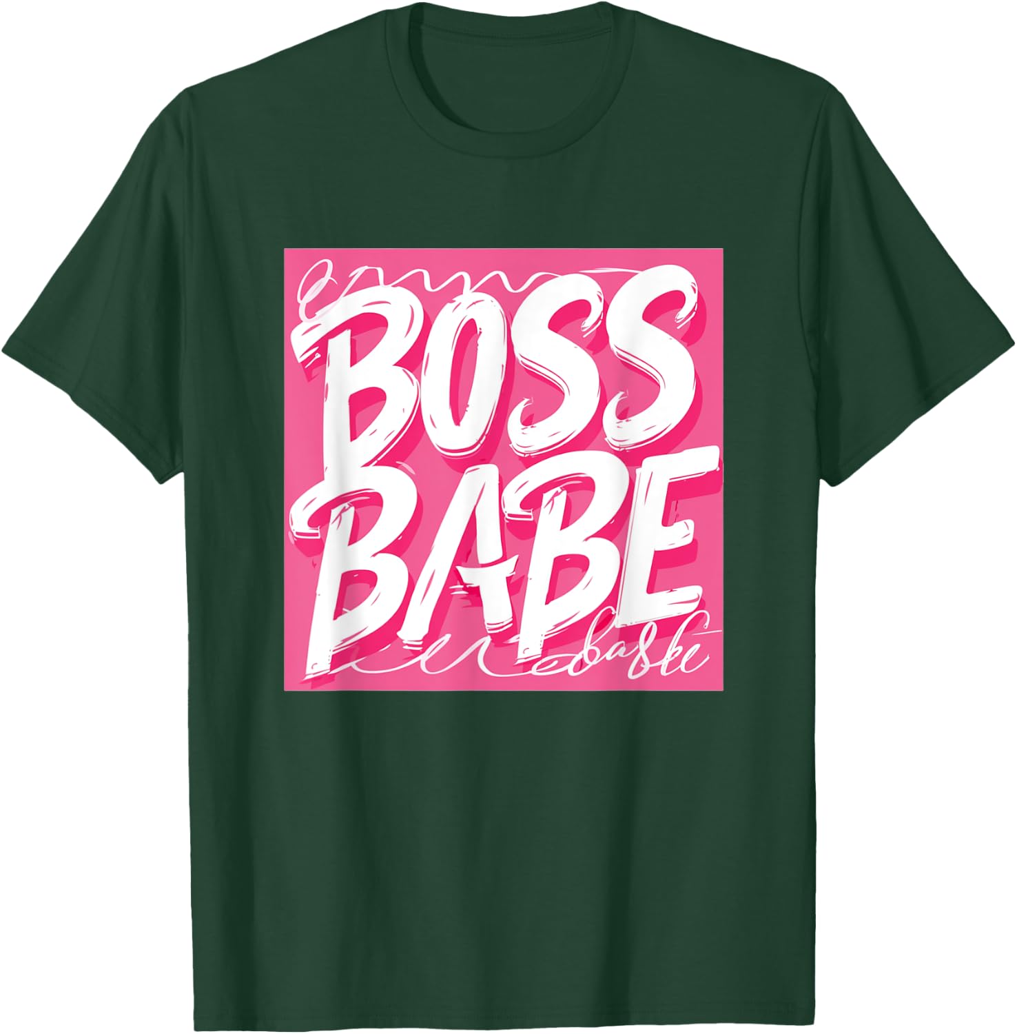 Nice pink Boss Babe Speech T-Shirt - T-Shirt | Forest