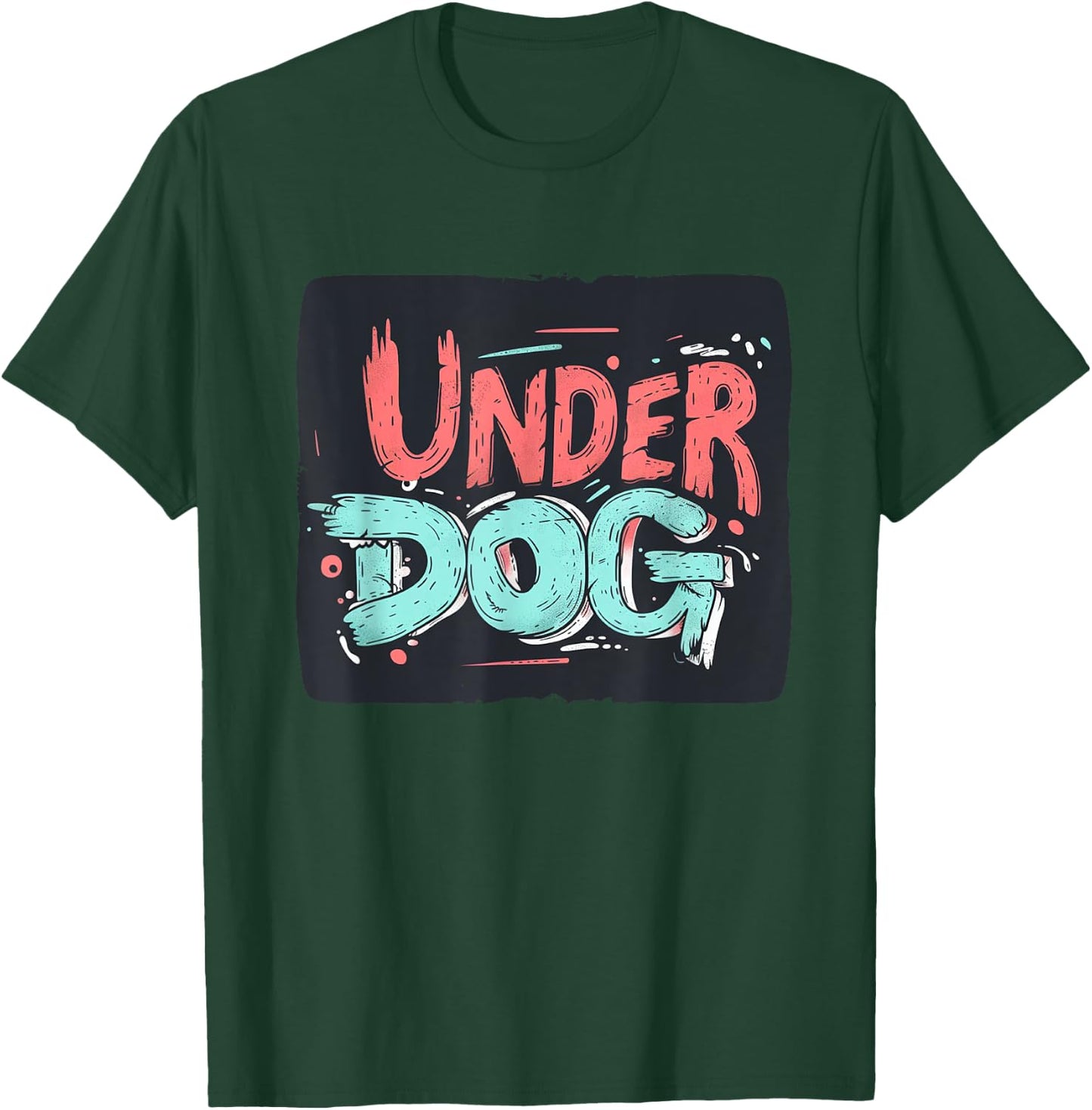 Bold colorful Underdog Look for a Confident Style T-Shirt - T-Shirt | Forest