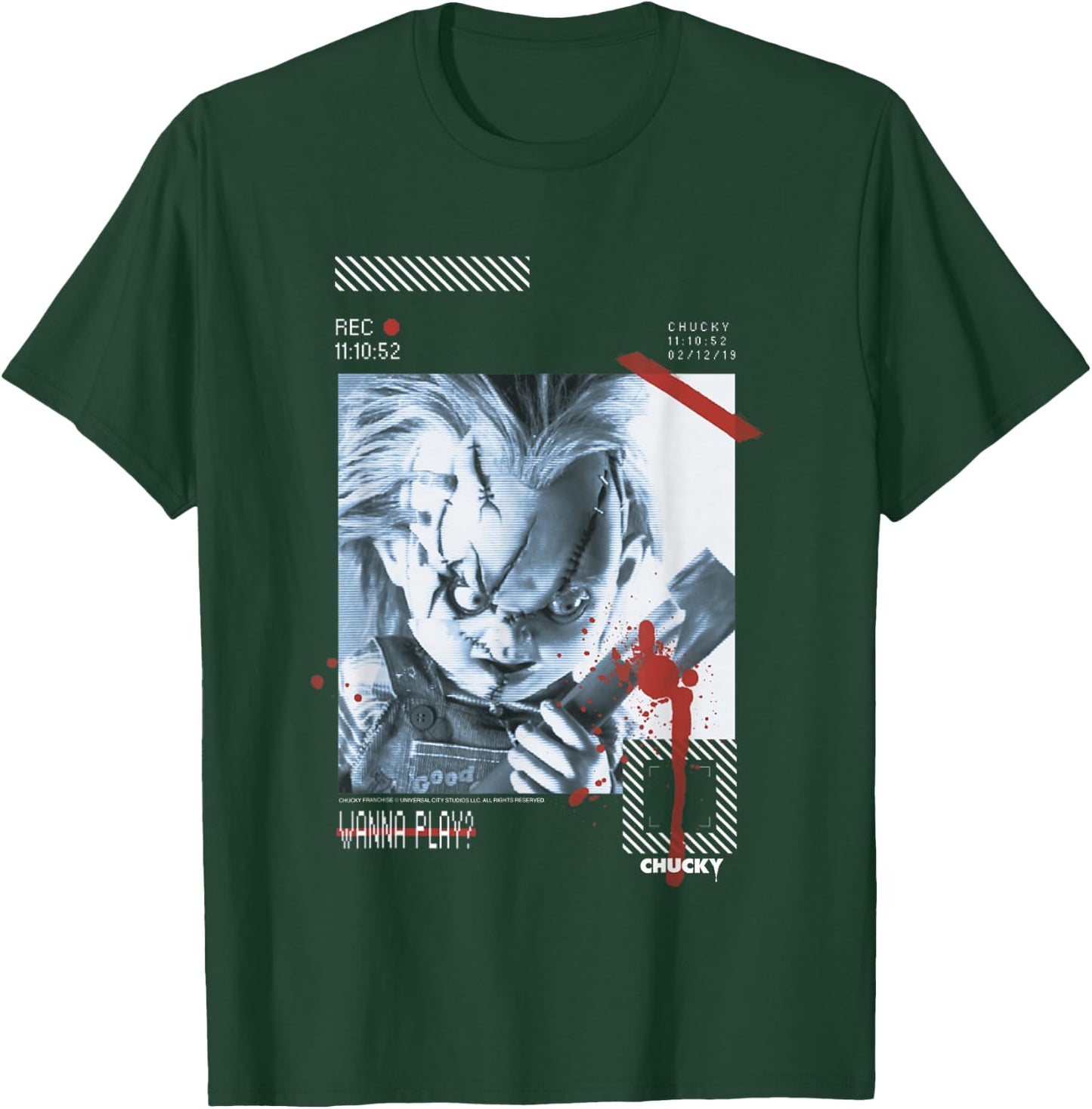 Chucky Wanna Play Retro T-Shirt - T-Shirt | Forest