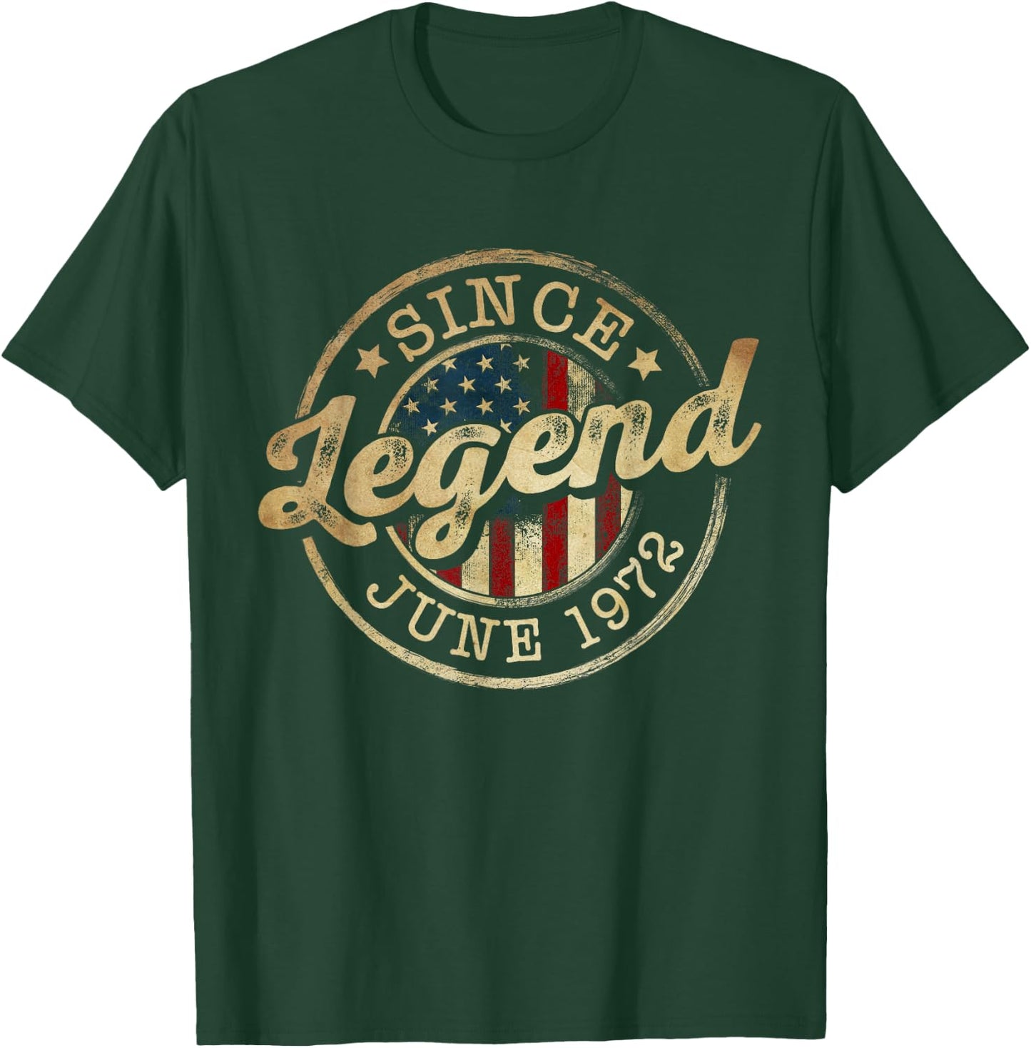 Legend Since June 1972 Vintage 54th Birthday Classic T-Shirt - T-Shirt | Forest
