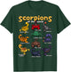 Scorpions Animals of the World Animal Lover Educational T-Shirt - T-Shirt | Forest