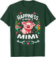 Flowers Pig Happiness Is Being A Mimi T-Shirt - T-Shirt | Forest
