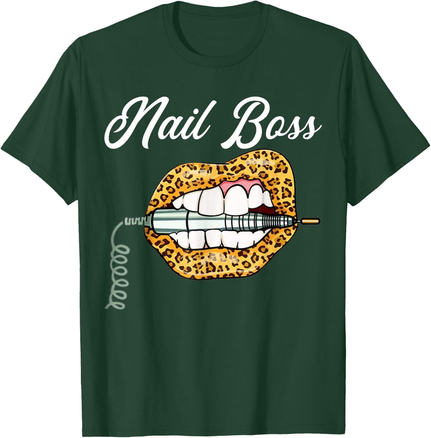 Nail Boss Nail Art Nails Artists specialising Salon Squad T-Shirt - T-Shirt | Forest