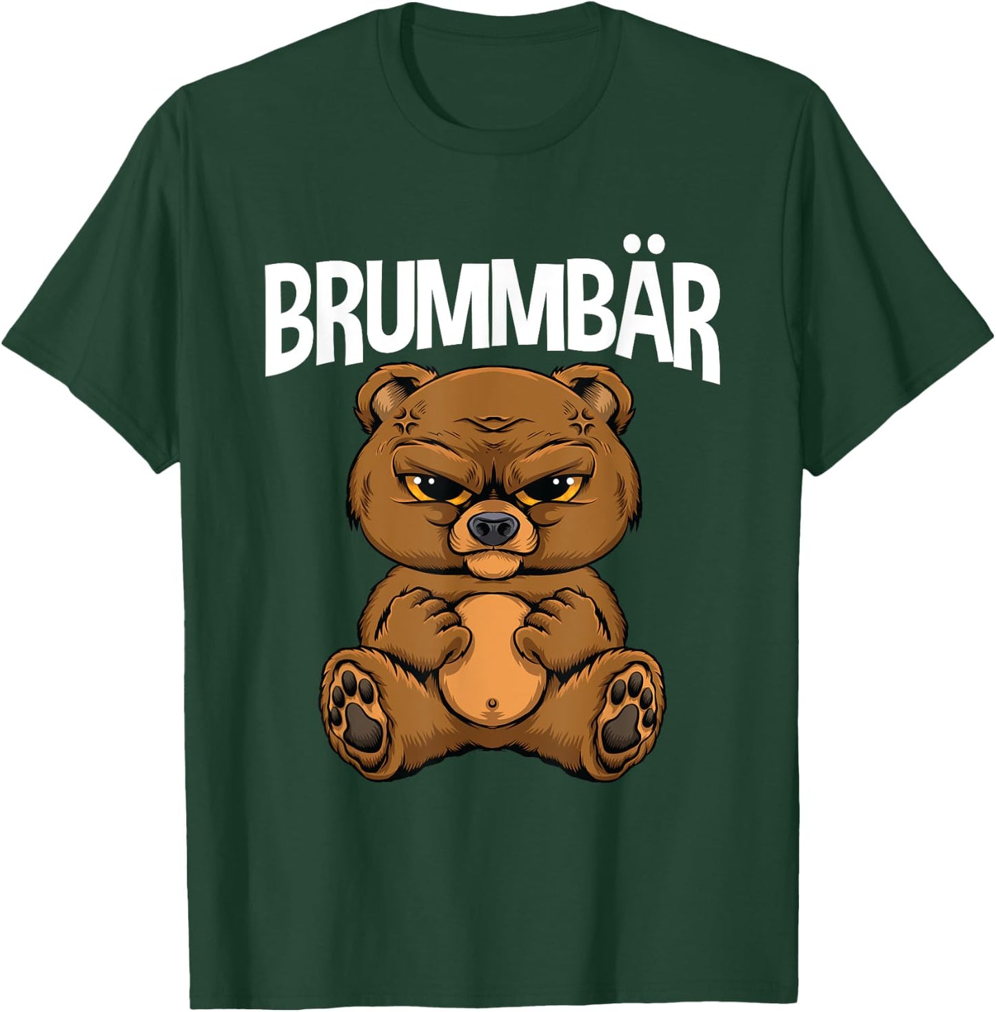 Grummbär Bear Genervt Brown Bear Kein Bock , black T-Shirt - T-Shirt | Forest