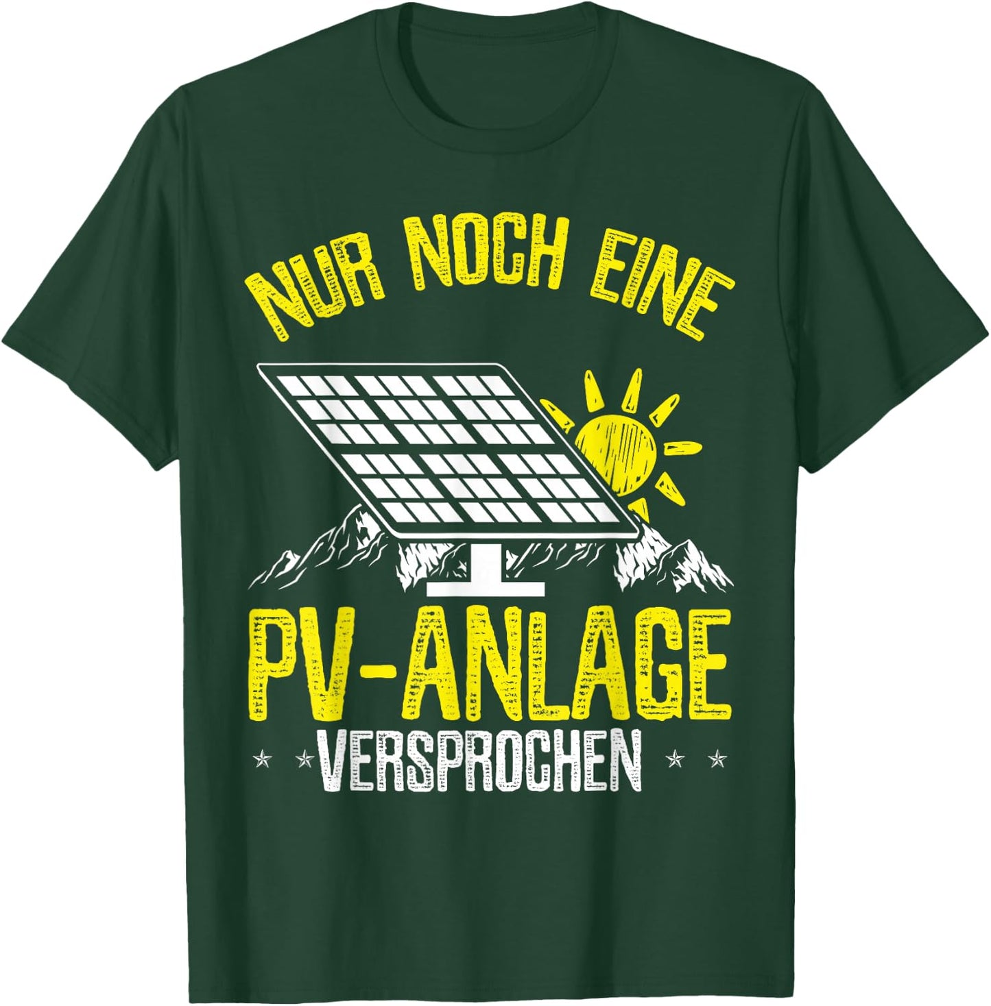 PV Anlagen Photovoltaikanlagen Balkonkraftwerk PV System T-Shirt - T-Shirt | Forest