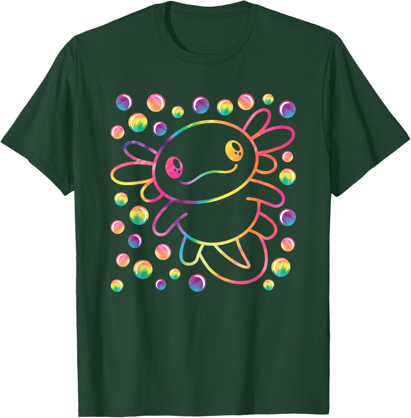 Cute Axolotl Kawaii Axolotl Lover Boys Girls Kids T-Shirt - T-Shirt | Forest