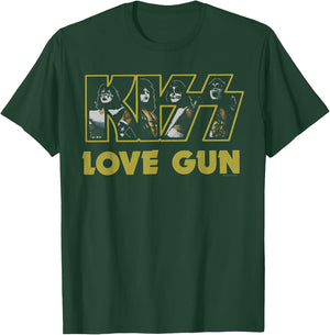 KISS - Love Gun Logo T-Shirt - T-Shirt | Forest