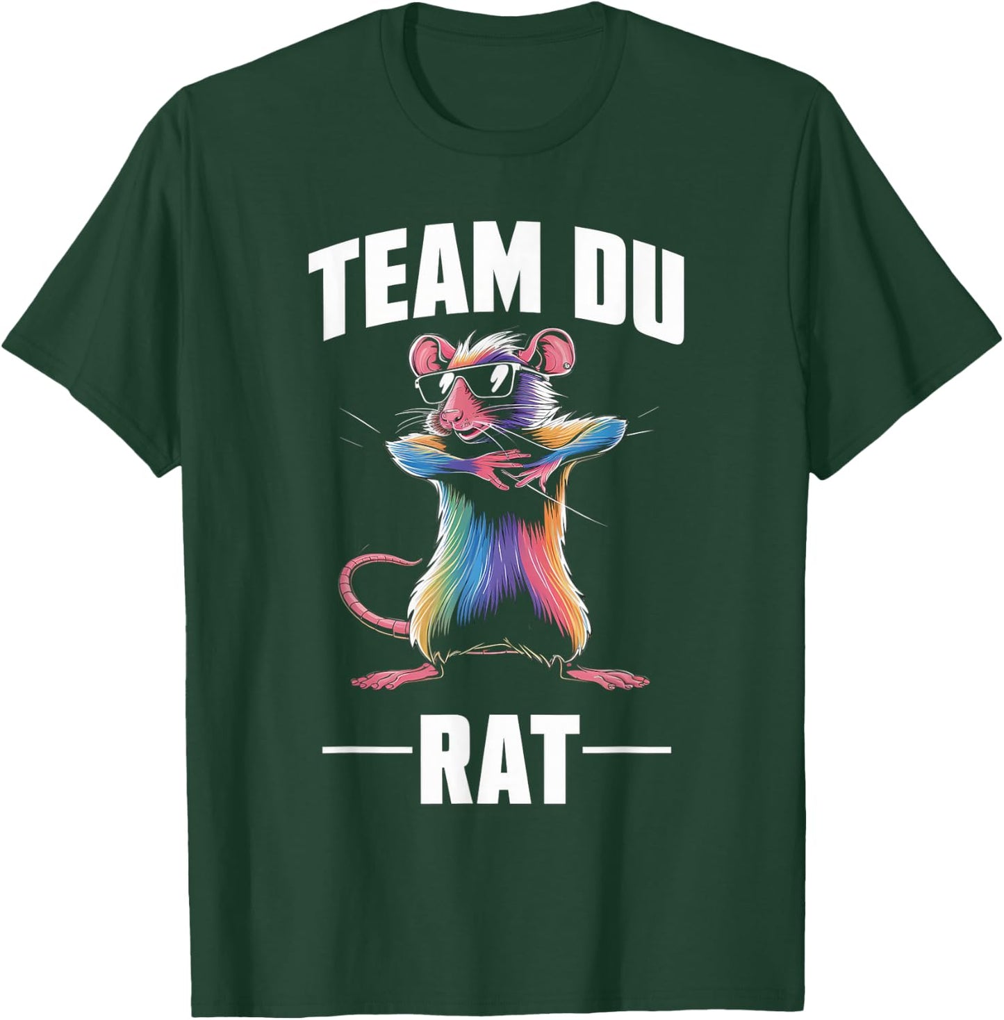 Team Du Rat Radin Humour Fun , Black, S T-Shirt - T-Shirt | Forest