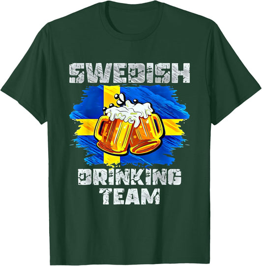 Swedish Drinking Team T-Shirt - T-Shirt | Forest