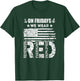 On Friday We Wear Red Friday US Flag Military Supportive T-Shirt - T-Shirt | Forest