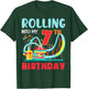 Rolling Into My 7th Birthday Roller Coaster 7 Years Old T-Shirt - T-Shirt | Forest