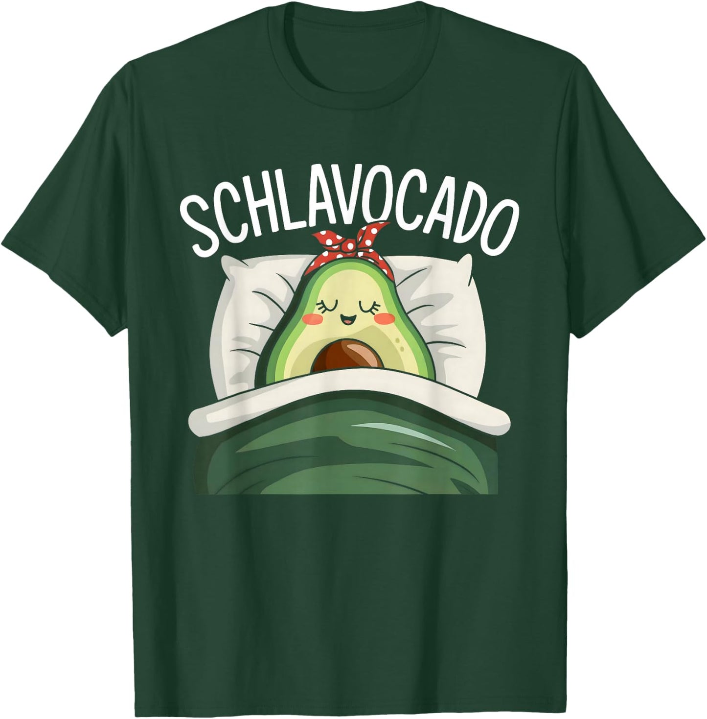 Schlavocado Pyjamas Avocado Sleep Shirt , black T-Shirt - T-Shirt | Forest