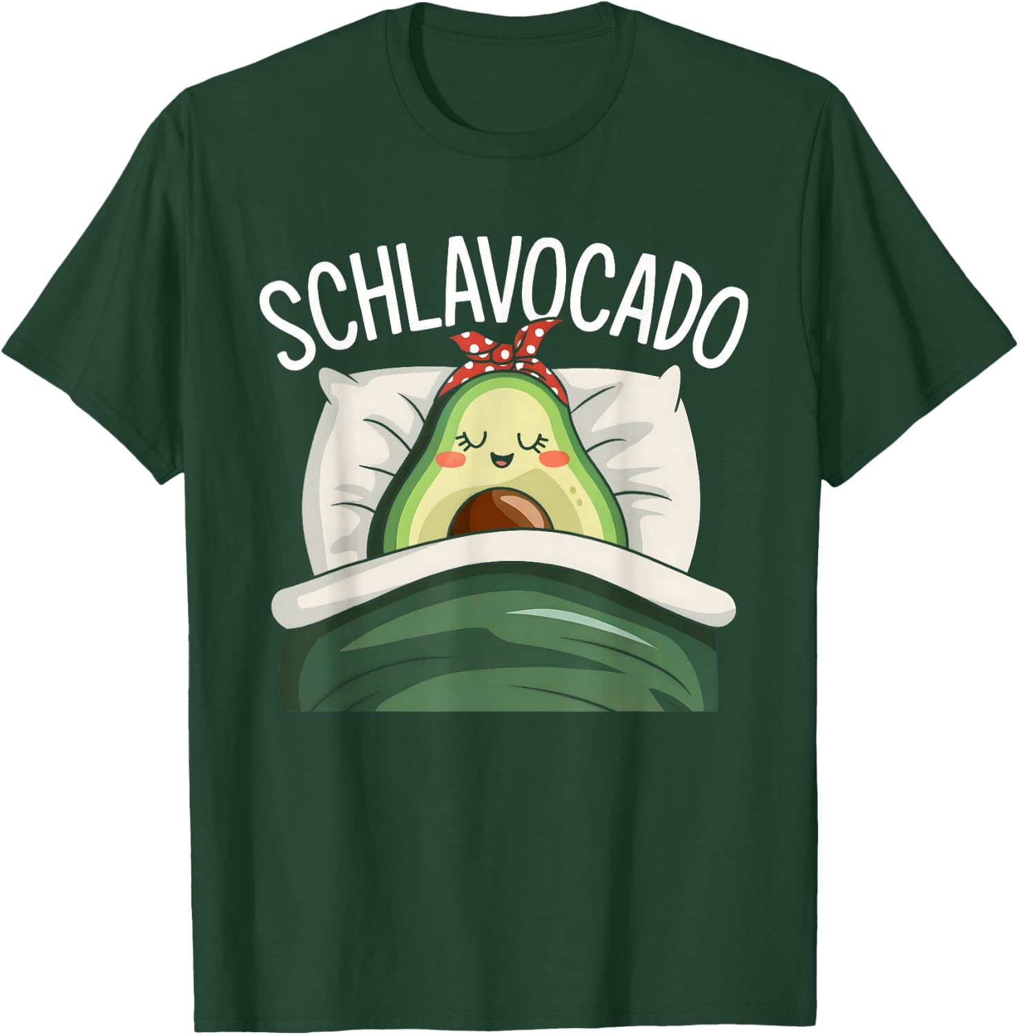 Schlavocado Pyjamas Avocado Sleep Shirt , black T-Shirt - T-Shirt | Forest