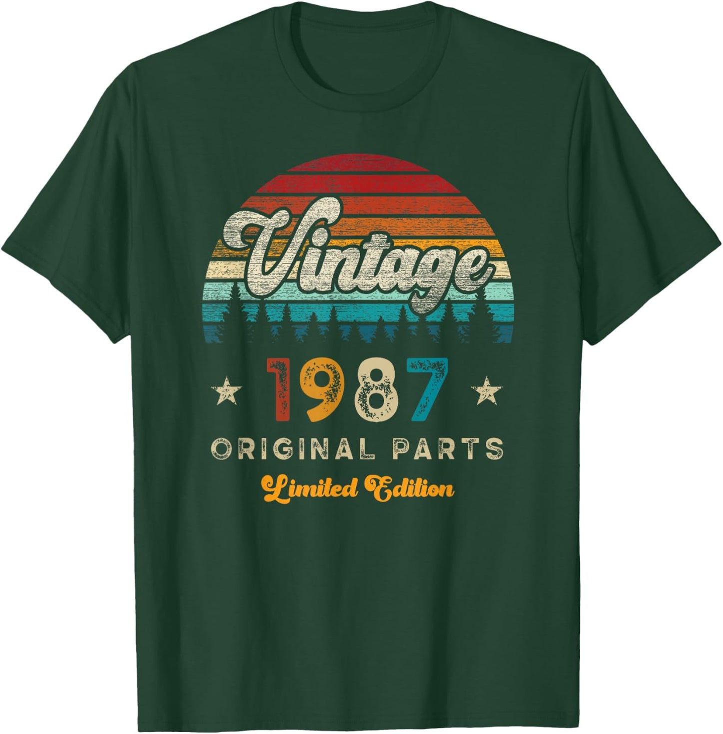 Vintage 1987 Anniversaire 39 Ans D'âge Limited Edition T-Shirt - T-Shirt | Forest