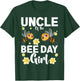 Uncle Of The Bee Day Girl Fathers Day Matching Birthday T-Shirt - T-Shirt | Forest