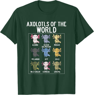 Axolotls Of The World Accessories Costume Clothes Pajamas T-Shirt - T-Shirt | Forest