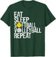 Eat Sleep Softball Volleyball Repeat Funny Ball T-Shirt - T-Shirt | Forest