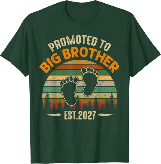 Promoted to Big Brother 2027 for Kids Toddler T-Shirt - T-Shirt | Forest