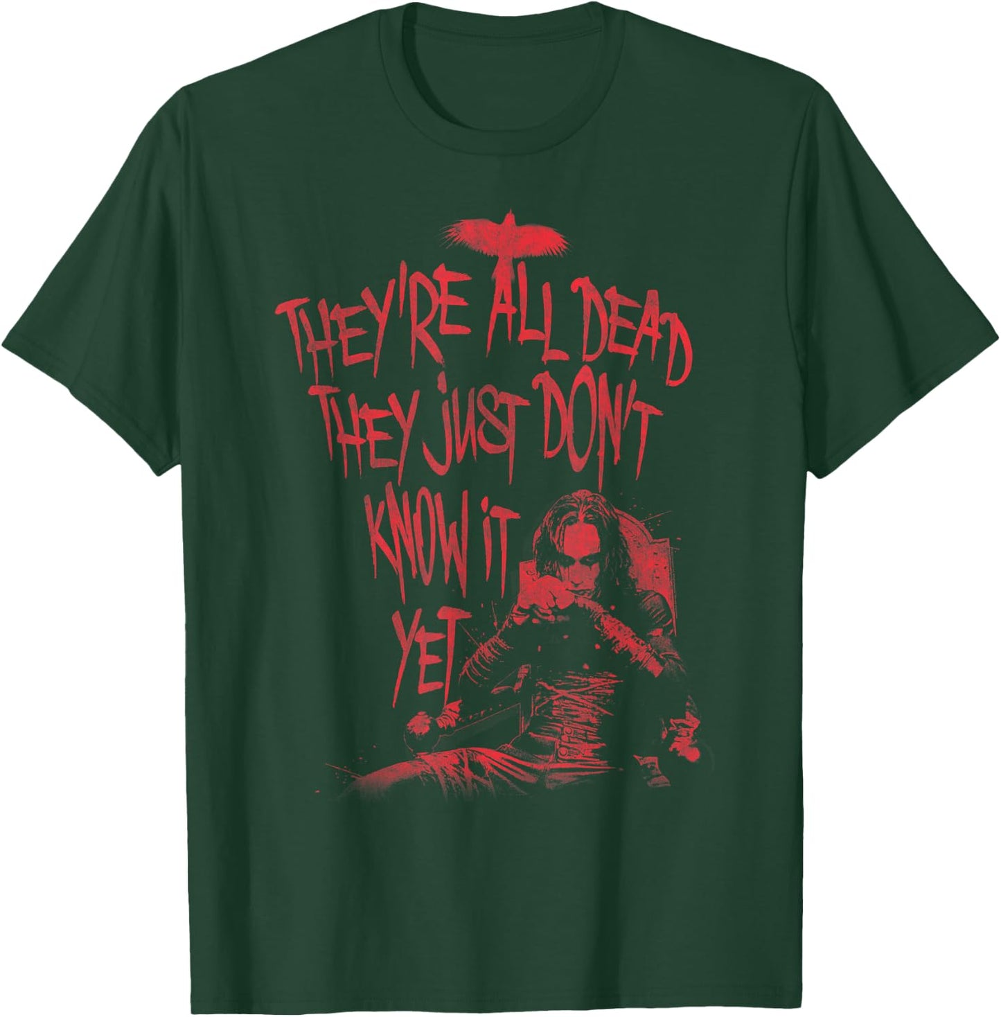 The Crow They're All Dead , black T-Shirt - T-Shirt | Forest