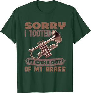 Trumpet Player Vintage Music Trumpet Jazz Band Trombone T-Shirt - T-Shirt | Forest
