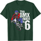 Kids 6 Year Old BMX Birthday Party Boys Dirt Bike Biking 6th Gift T-Shirt - T-Shirt | Forest